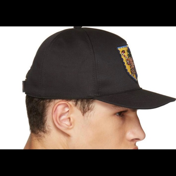 Gucci Black Crest Baseball Cap Size M - Picture 3 of 10